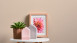 Vinyltapete orange KlassischModern Uni Scandinavian 2 251