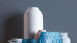 Vinyltapete blau Klassisch Uni Scandinavian 2 254