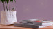 Vinyltapete lila Modern Klassisch Uni Streifen Trendwall 842