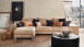 Vinyltapete beige Modern Klassisch Uni Streifen Trendwall 861