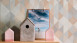 Vinyltapete orange Modern Klassisch Uni Streifen Trendwall 862