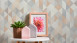 Vinyltapete orange Modern Klassisch Uni Streifen Trendwall 862