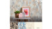 Vinyltapete orange Modern Klassisch Uni Streifen Trendwall 862