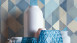 Vinyltapete blau Modern Klassisch Uni Streifen Trendwall 863