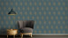 Vinyltapete Absolutely Chic Architects Paper Retro Pfauenfedern Blau Gelb Metallic 712