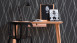 Vinyltapete schwarz Modern Streifen Trendwall 324