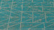 Vinyltapete blau Modern Klassisch Streifen Ethnic Origin 744
