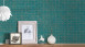 Vinyltapete blau Modern Klassisch Streifen Ethnic Origin 744