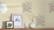 Vinyltapete rosa Retro Klassisch Blumen & Natur Romantico 251