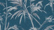 Vinyltapete blau Vintage Blumen & Natur Sumatra 766