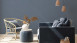 Vinyltapete blau Modern Uni New Walls 954