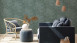 Vinyltapete grün Modern Blumen & Natur New Walls 973