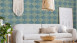 Vinyltapete blau Modern Blumen & Natur New Walls 214