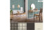 Vinyltapete blau Modern Blumen & Natur New Walls 214