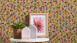 Vinyltapete bunt Modern Retro Blumen & Natur Bilder Asian Fusion 631