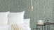 Vinyltapete blau Modern Retro Blumen & Natur Bilder Asian Fusion 632