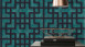 Vinyltapete blau Modern Retro Blumen & Natur Bilder Asian Fusion 651