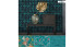 Vinyltapete blau Modern Retro Blumen & Natur Bilder Asian Fusion 651