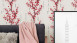 Vinyltapete rot Modern Retro Blumen & Natur Bilder Asian Fusion 692