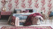 Vinyltapete rot Modern Retro Blumen & Natur Bilder Asian Fusion 692