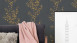 Vinyltapete schwarz Modern Retro Blumen & Natur Bilder Asian Fusion 693