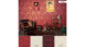 Vinyltapete rot Modern Retro Blumen & Natur Asian Fusion 701