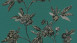 Vinyltapete grün Modern Retro Blumen & Natur Asian Fusion 722