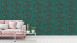 Vinyltapete grün Modern Retro Blumen & Natur Asian Fusion 722
