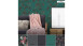 Vinyltapete grün Modern Retro Blumen & Natur Asian Fusion 722