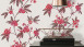 Vinyltapete rot Modern Retro Blumen & Natur Asian Fusion 723