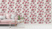 Vinyltapete rot Modern Retro Blumen & Natur Asian Fusion 723