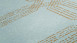 Vinyltapete blau Modern Retro Ornamente Streifen Pop Style 772