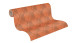 Vinyltapete orange Modern Retro Ornamente Streifen Pop Style 784