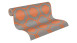 Vinyltapete orange Modern Retro Ornamente Streifen Pop Style 793
