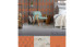 Vinyltapete orange Modern Retro Ornamente Streifen Pop Style 793