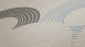 Vinyltapete grau Modern Retro Ornamente Streifen Pop Style 803