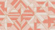 Vinyltapete orange Modern Retro Ornamente Streifen Pop Style 811