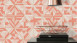 Vinyltapete orange Modern Retro Ornamente Streifen Pop Style 811