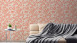 Vinyltapete orange Modern Retro Ornamente Streifen Pop Style 811