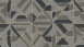 Vinyltapete braun Modern Retro Ornamente Streifen Pop Style 814