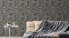Vinyltapete braun Modern Retro Ornamente Streifen Pop Style 814