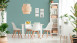 Vinyltapete Trendwall 2 Ornamente Klassisch Türkis 574