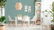 Vinyltapete Trendwall 2 Ornamente Klassisch Türkis 584