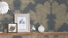 Vinyltapete Trendwall 2 Blumen & Natur Vintage Gold 593