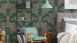 Vinyltapete Trendwall 2 Blumen & Natur Vintage Grün 595