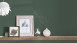 Vinyltapete Trendwall 2 Uni Klassisch Grün 740