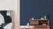 Vinyltapete Titanium 3 Uni Klassisch Blau 5