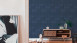 Vinyltapete Titanium 3 Steine Klassisch Blau 15