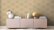 Vinyltapete Titanium 3 Streifen Klassisch Gold 44