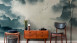 Vinyltapete The Wall Bilder Klassisch Blau 461
